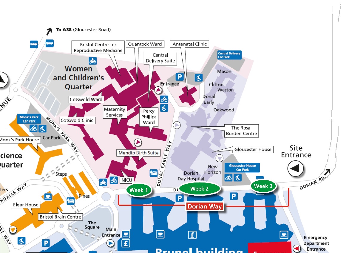 southmead-hospital-road-closure-dorian-way-north-bristol-nhs-trust